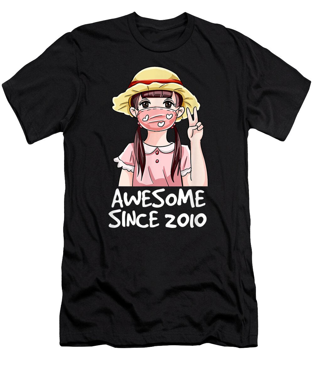 Kawaii Anime Merch 11th Birthday Girl Gifts 11 Years Old Dnt Prints T-Shirt