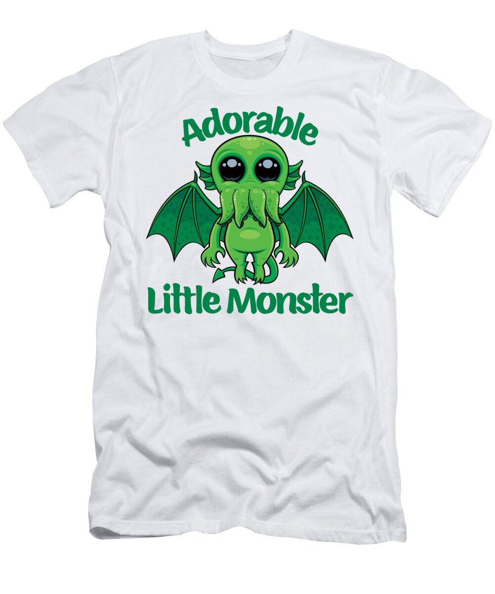 Kawaii Cthulhu Adorable Little Monster John Schwegel T-Shirt