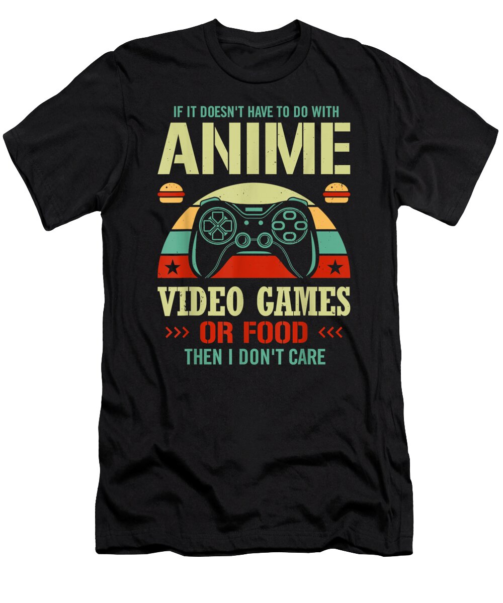 Kawaii Gamer Food Video Games Anime Comic Dnt Prints T-Shirt