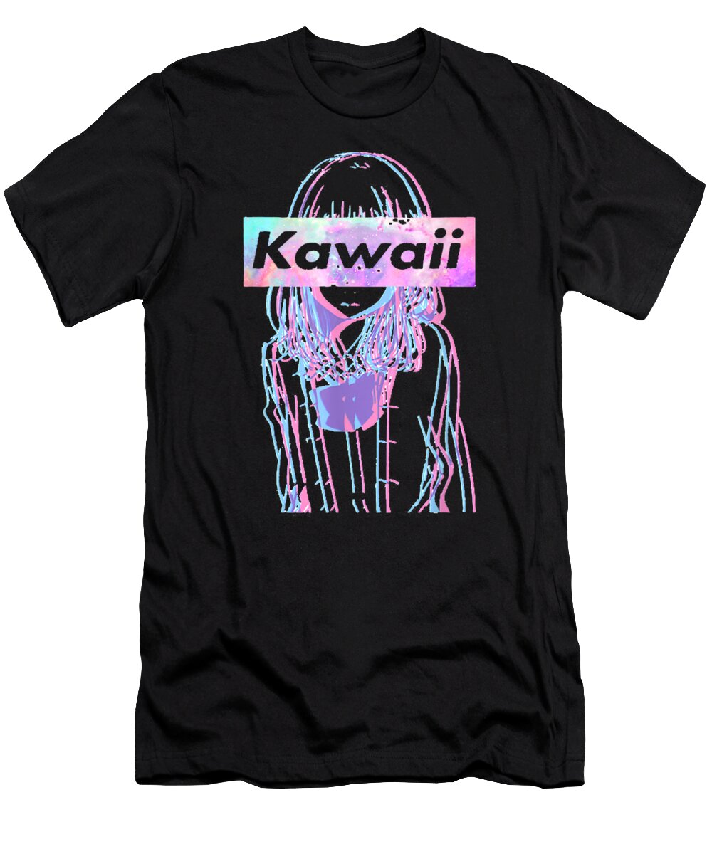 Kawaii Girl Color Exposure Japanese Anime Dnt Prints T-Shirt
