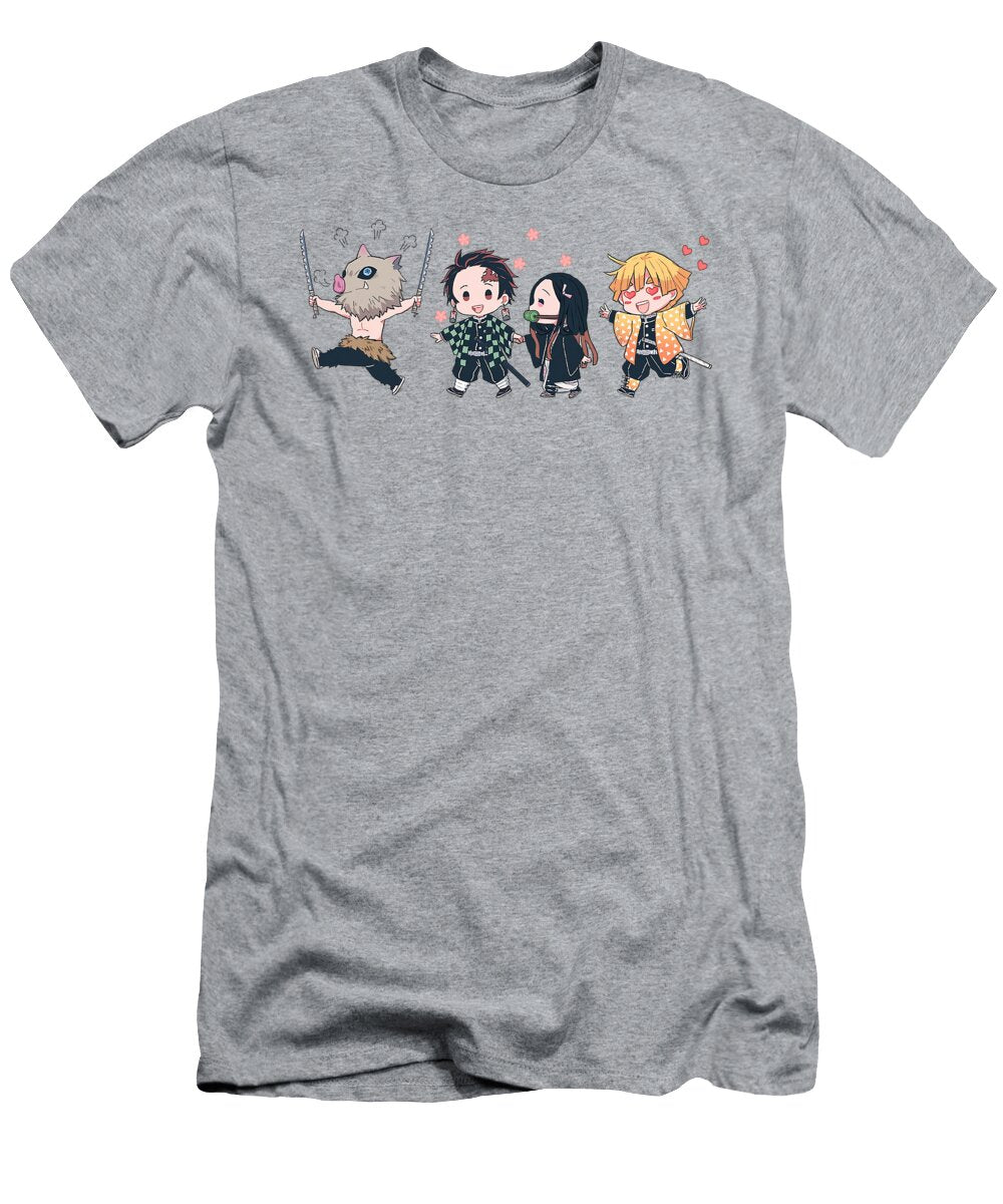 Kawaii Slayers Demon Funny Inspired Chibi Slayer Demon Funny Moment Chest Image T S June Bondar T-Shirt