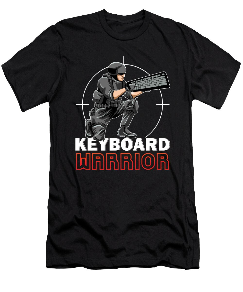 Keyboard Warrior Flyingupload T-Shirt