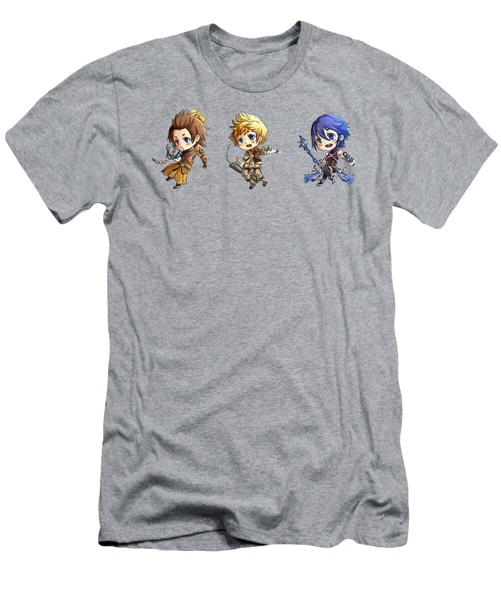Kingdom H E a R T S Terra Ventus Aqua Chibi Classic Unisex Hoodie Swea Wome Felix Blomquist T-Shirt