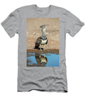 Kori Bustard At Water Kgalagadi Transfrontier Park Ann Steve Toon Natureplcom T-Shirt