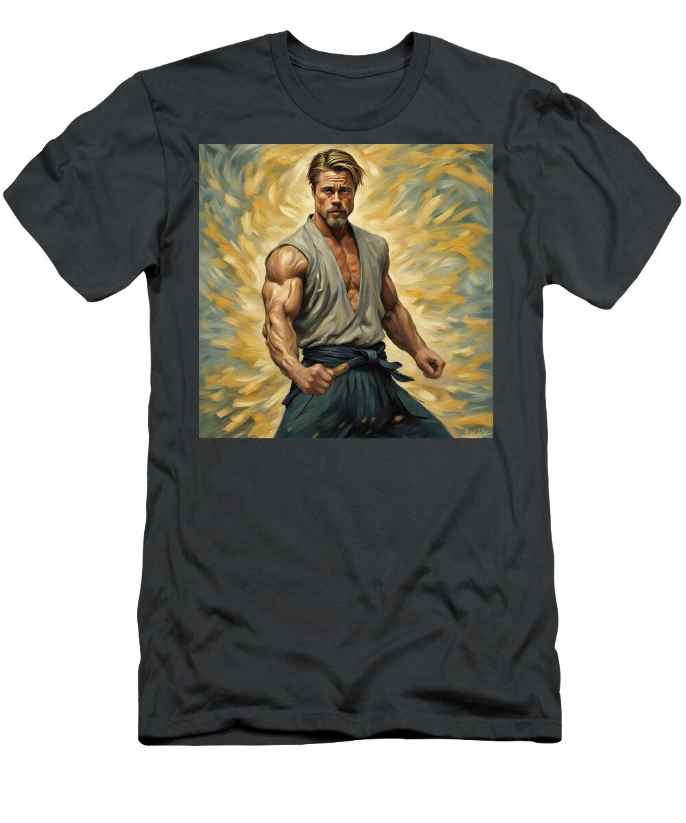 Kung Fu Master Brad Pitt Vincent Van Rompaey T-Shirt
