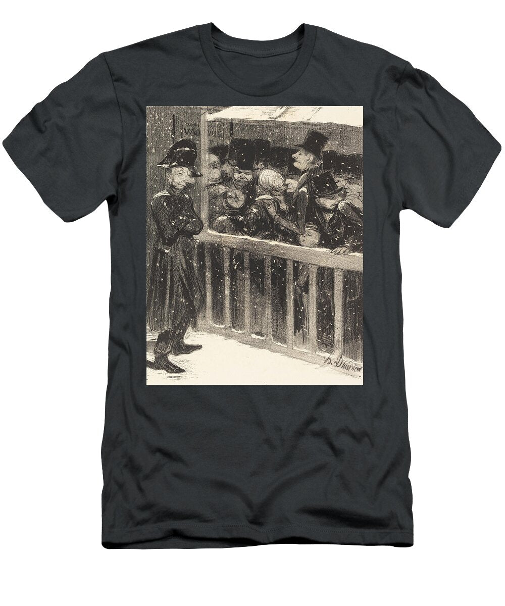 LA Queue Au Spectacle Honore Daumier T-Shirt