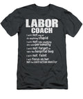 Labor Coach Pregnancy Announcement Labor Day Muratj Lakes T-Shirt
