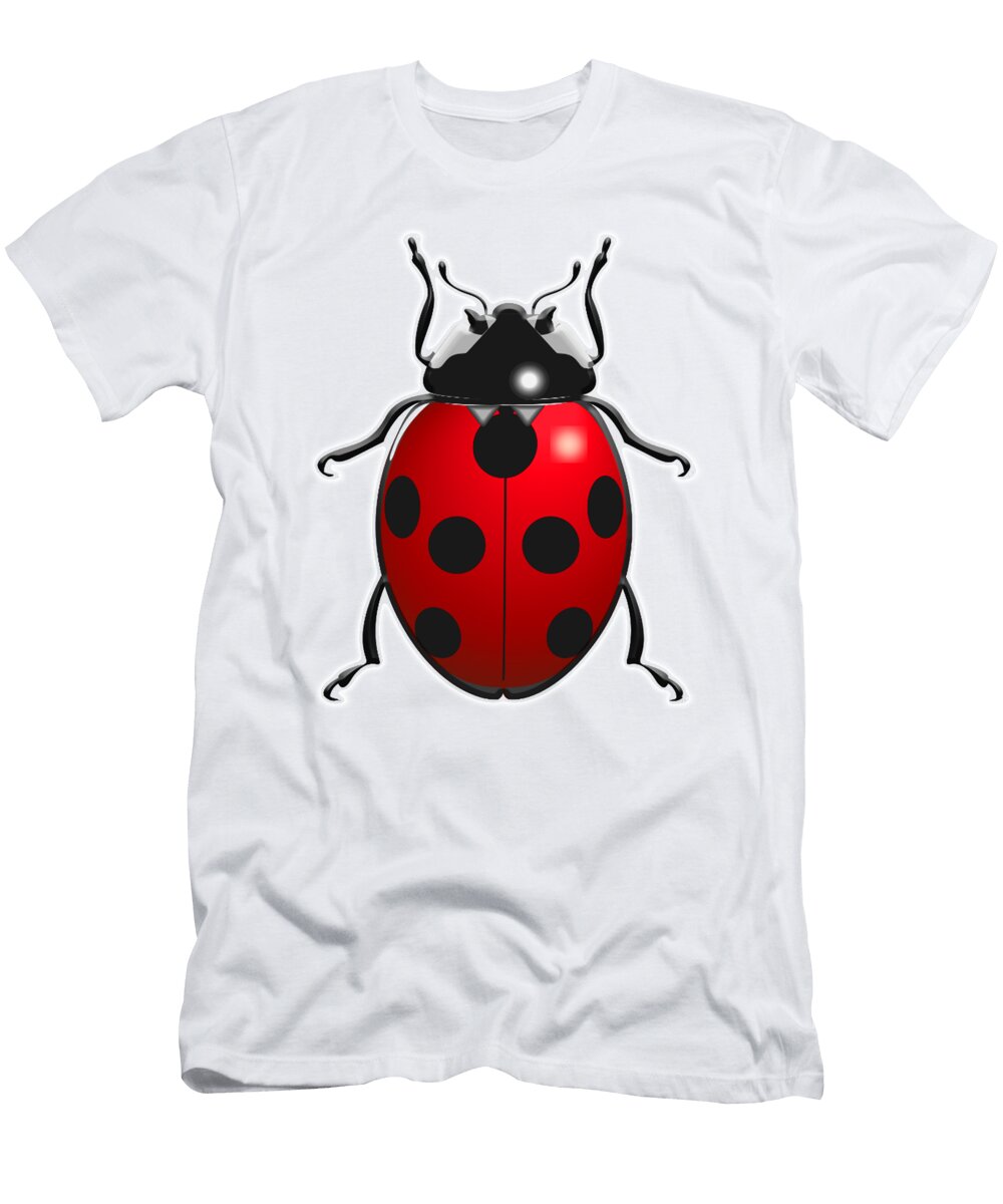Ladybug Ladybird Ladybugs Ladybirds Tom Hill T-Shirt