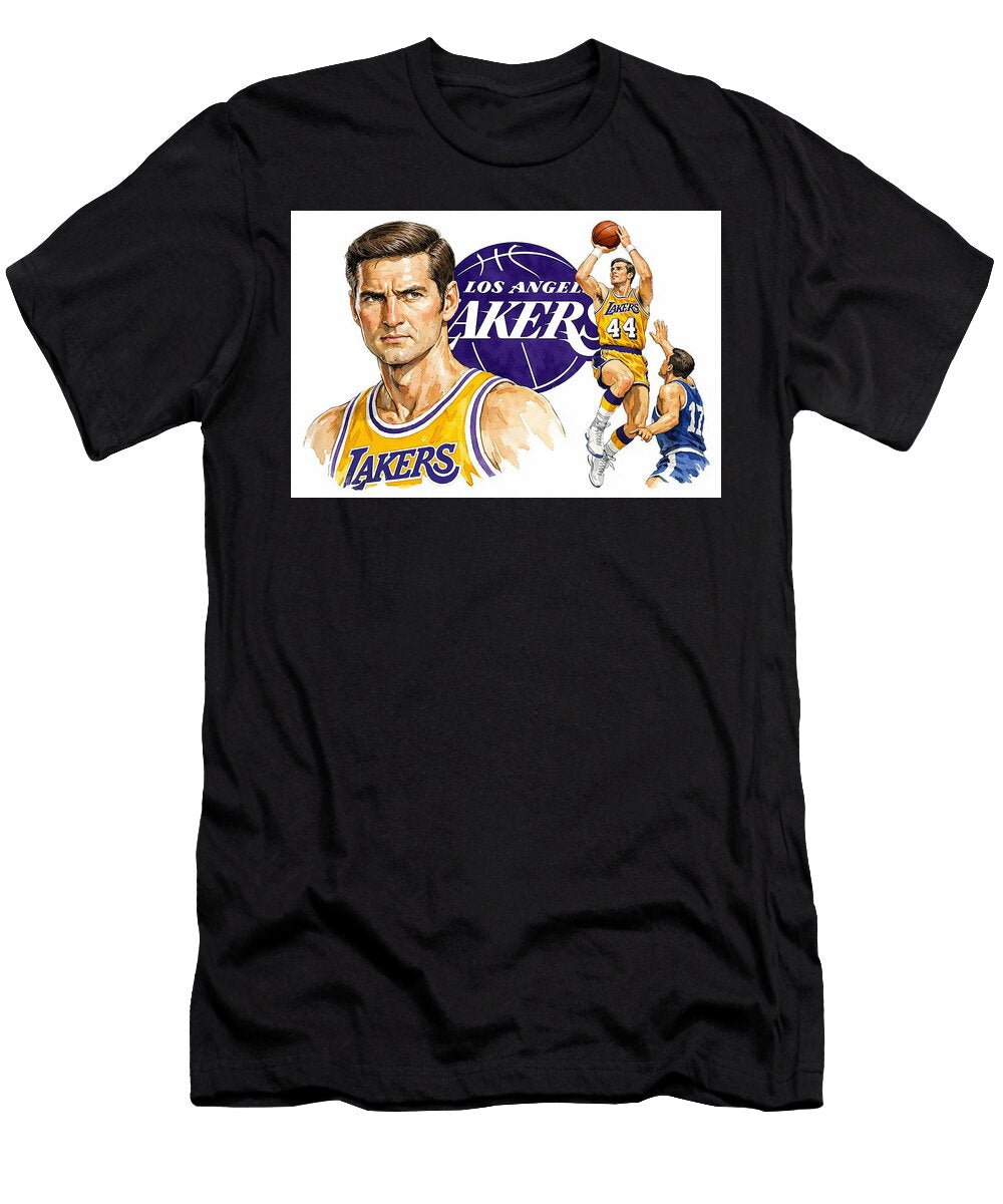 Lakers Legend Jerry West 1960 1974 All Sports T-Shirt