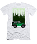 Land Rover Defender in Forest Illustration John Cassella T-Shirt