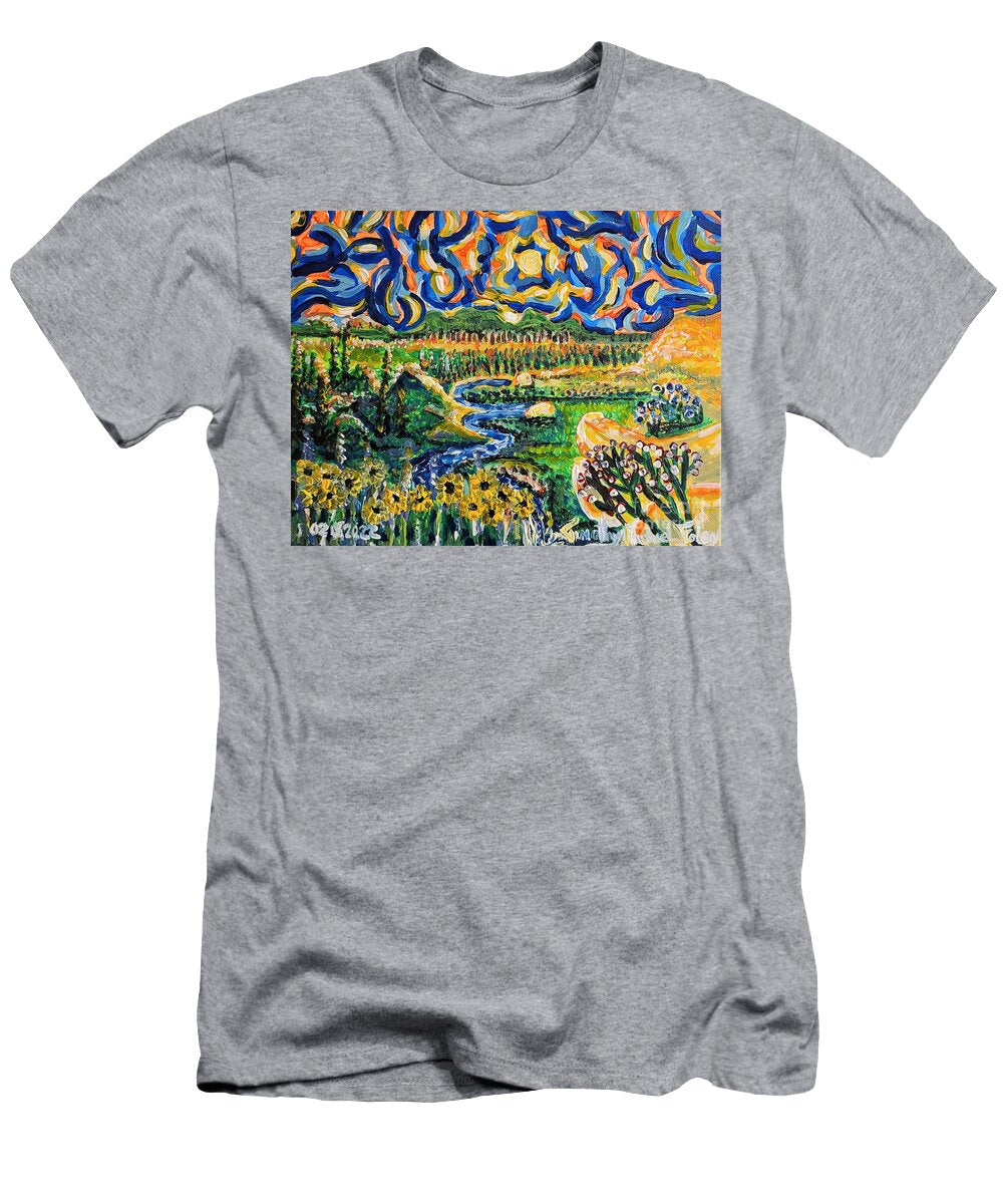 Landscaped Under Wacky Skies Timothy Foley T-Shirt
