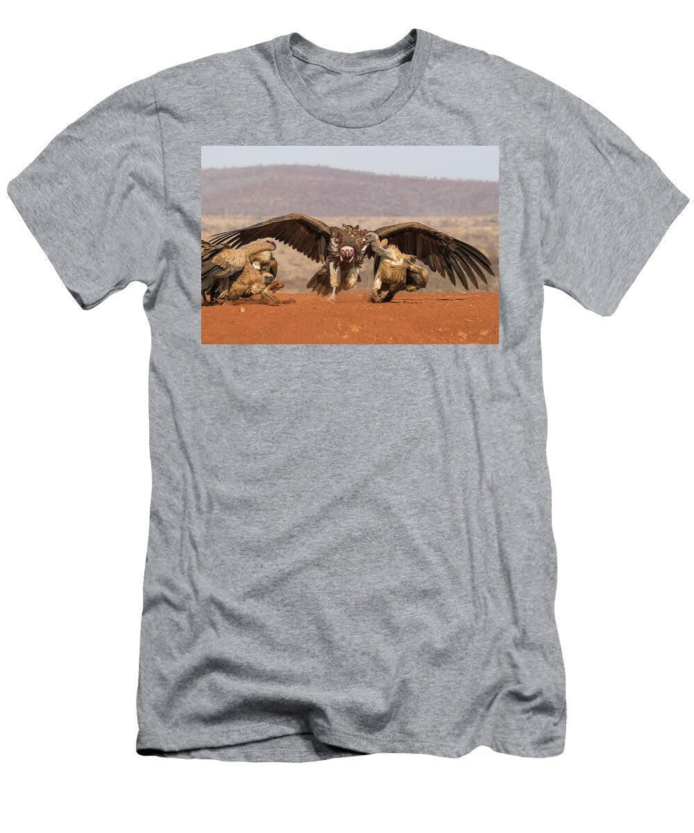 Lappet Faced Vulture Intimidating Whitebacked Vultures Ann Steve Toon Natureplcom T-Shirt