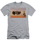Lappetfaced Vulture Intimidating Whitebacked Vulture for Ann Steve Toon Natureplcom T-Shirt