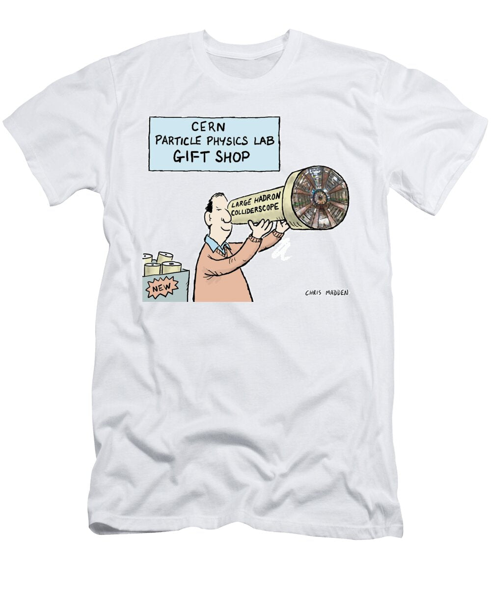 Large Hadron Colliider Scope Chris Madden T-Shirt