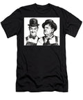 Laurel and Hardy the Handy Men Vintage Charcoal Sketch Julia the Pooh T-Shirt