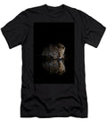 Leopard Female Drinking At Waterhole At Night Zimanga Ann Steve Toon Natureplcom T-Shirt