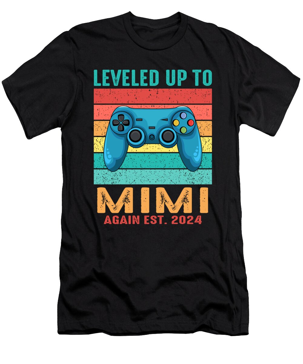 Leveled Up to Mimi Again Est 2024 Dhbubble T-Shirt