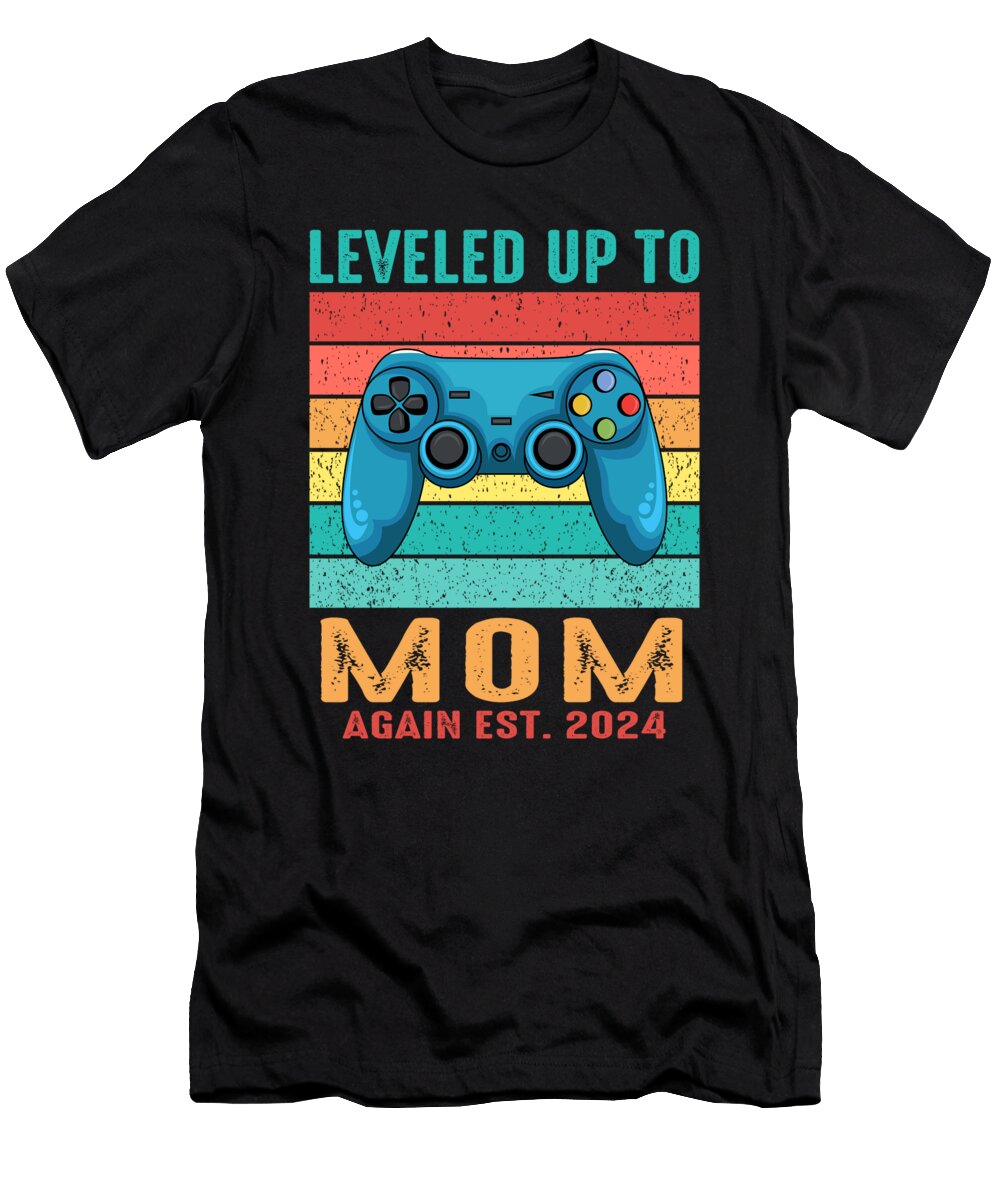Leveled Up to Mom Again Est 2024 Dhbubble T-Shirt
