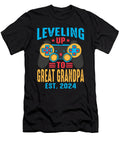Leveling Up to Great Grandpa 2024 Video Game Gamer Dhbubble T-Shirt