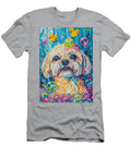 Lhasa Apso Dog Frolicking in a Bubbly Bathtub Adrien Efren T-Shirt