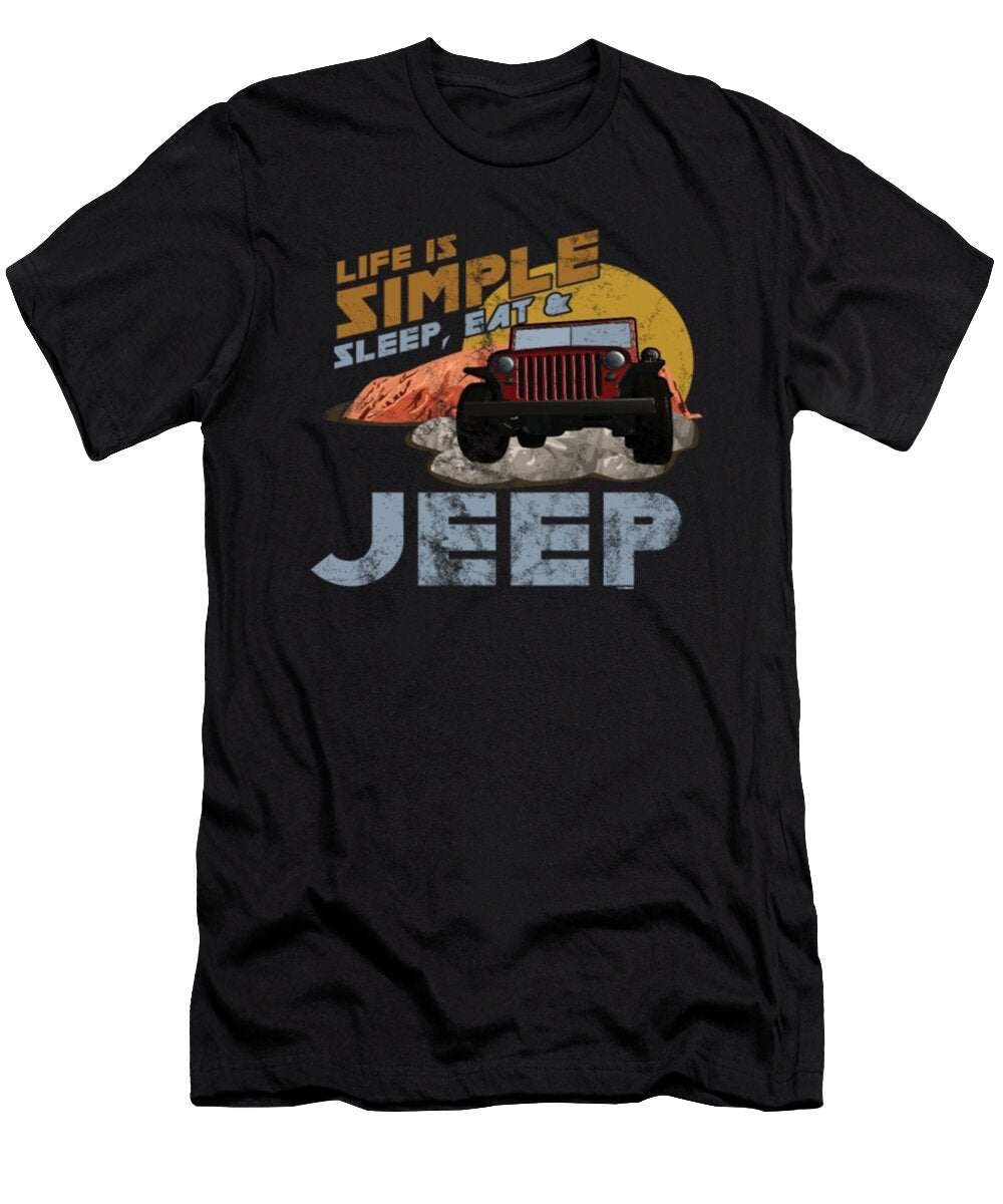 Life Is Simple Sleep Eat and Jeep Tinh Tran Le Thanh T-Shirt