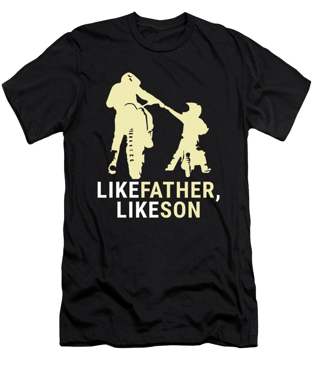 Like Father Like Son Dirt Bike Motocross Race Gift Thomas Larch T-Shirt