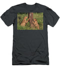 Lion Cubs Chewing Bark Zimanga Private Game Reserve Ann Steve Toon Natureplcom T-Shirt