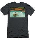 Liquid Flower Fountain and a Bench to Invite You Georgia Mizuleva T-Shirt