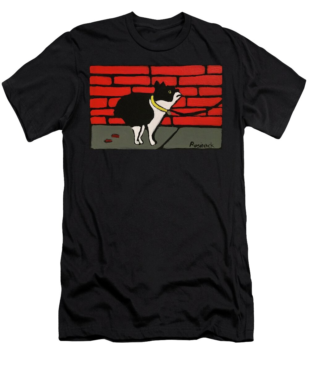 Little French Bulldog Poop in Sherry Rusinack T-Shirt