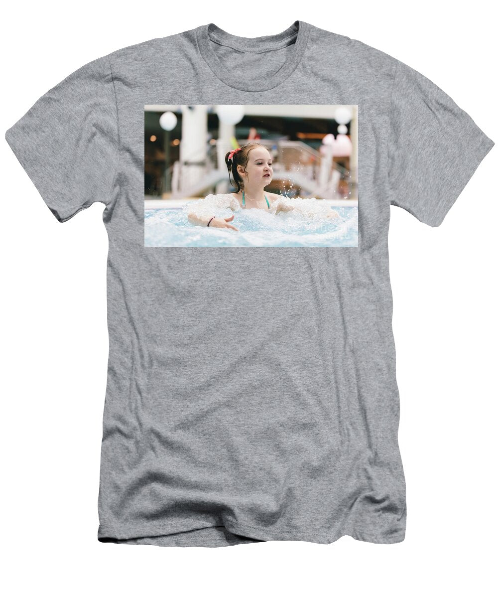 Little Girl Relaxing in a Hot Tub Michal Bednarek T-Shirt