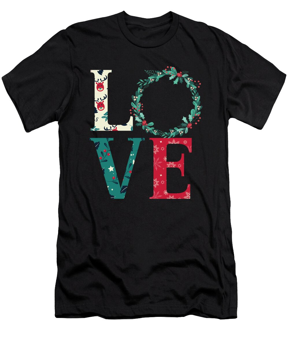 Love Christmas Reindeer Advent New Year Santa Gift Thomas Larch T-Shirt