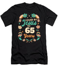Loved By Jesus for 65 Years 65th Birthday Christian Theme Maximus Designs T-Shirt