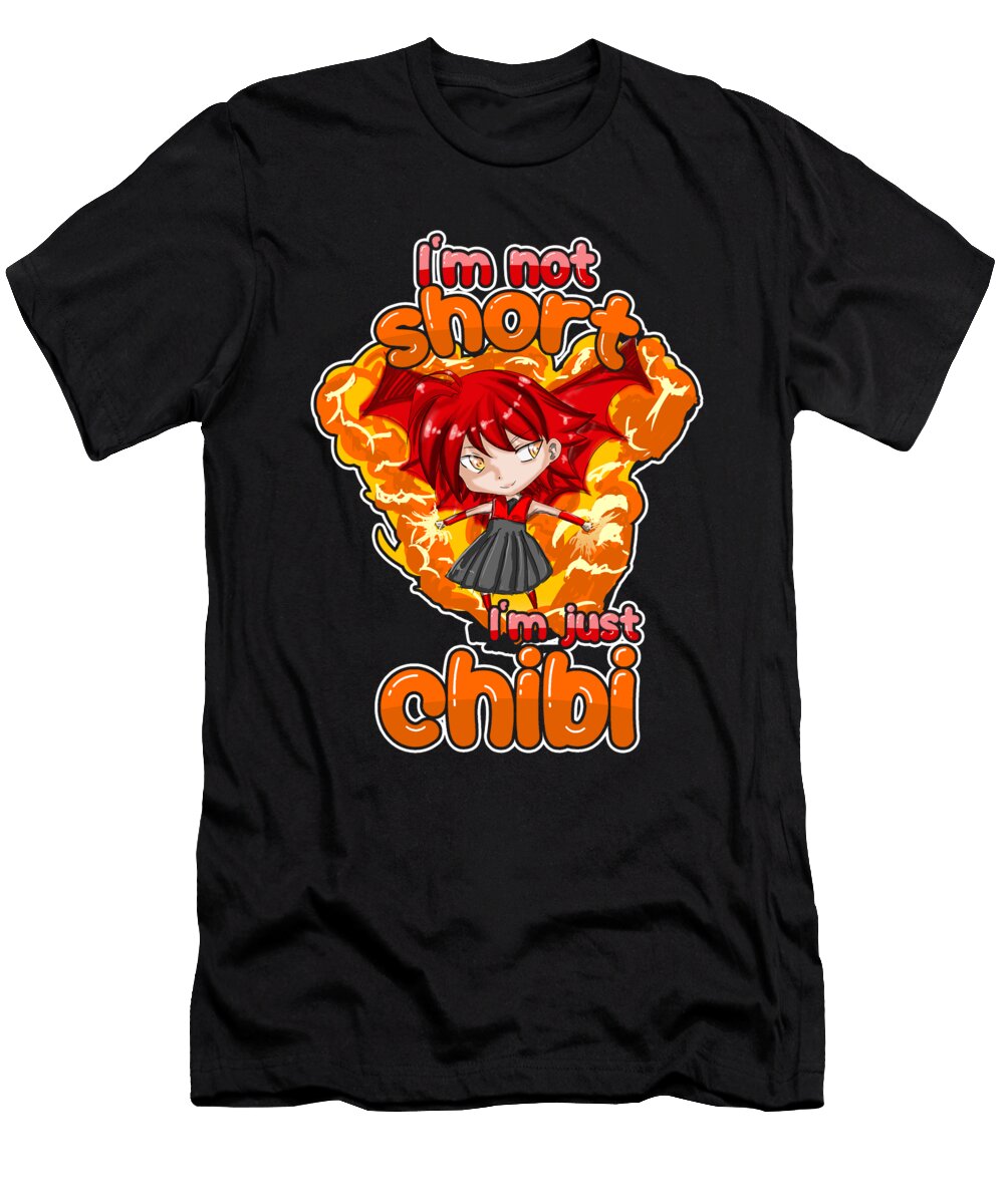 Lustig Im Nicht Kurz Im Nur Chibi Anime Pxl Design T-Shirt