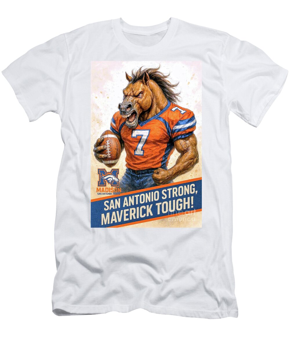 Madison Mavericks San Antonio Texas Football Robert Williams T-Shirt