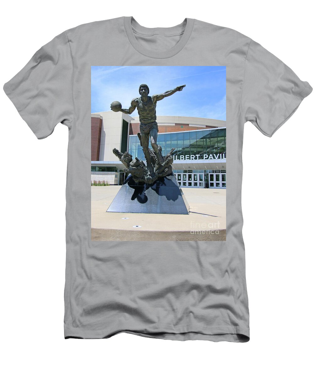 Magic Johnson Statue Michigan State University 0394 Jack Schultz T-Shirt