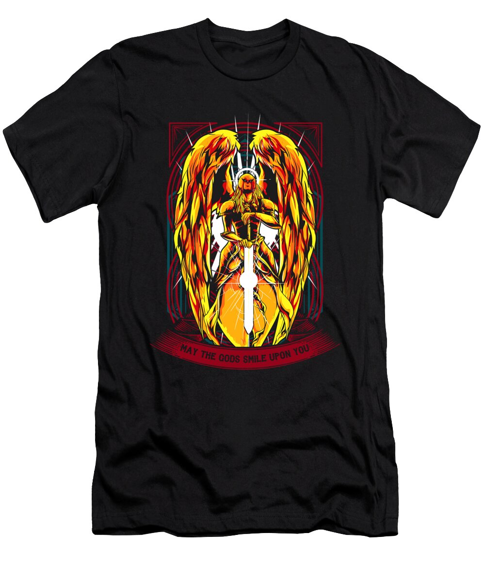 Majestic Angel Warrior Strong Mythical Hero Gaming the Perfect Presents T-Shirt