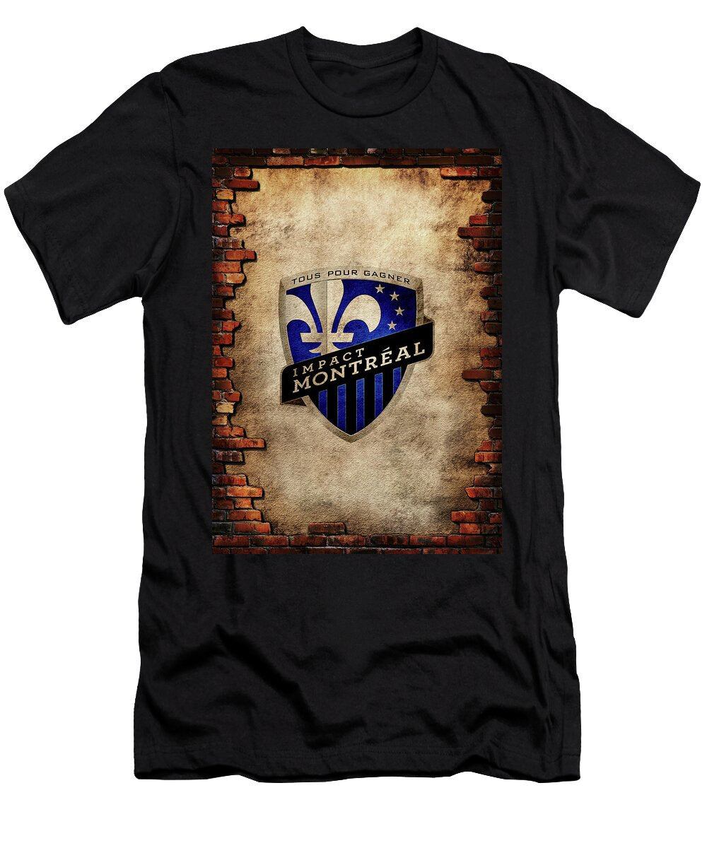 Major League Soccer Brick Montreal Impact Mls Logo Leith Huber T-Shirt
