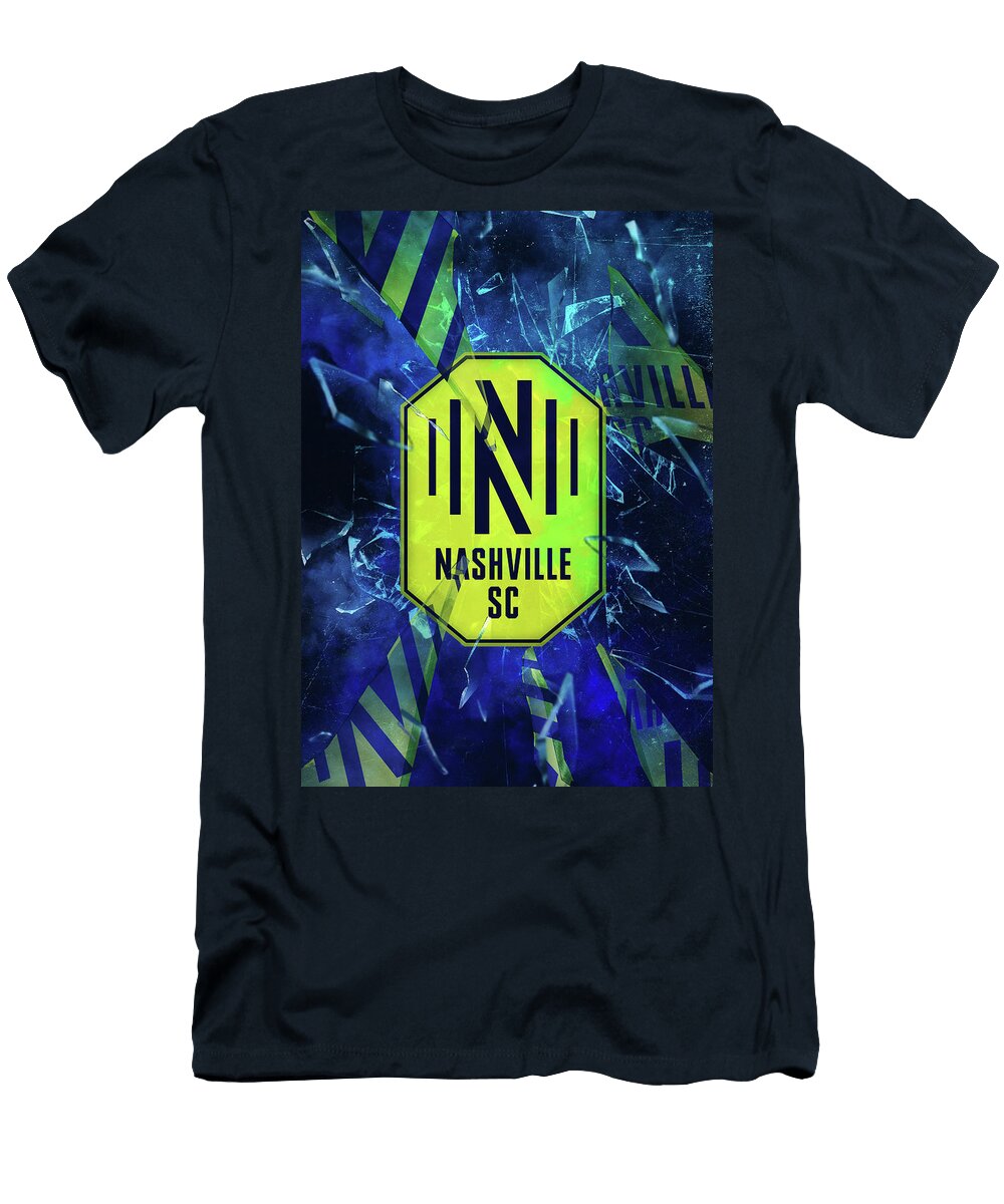 Major League Soccer Broken Nashville Sc Mls Leith Huber T-Shirt