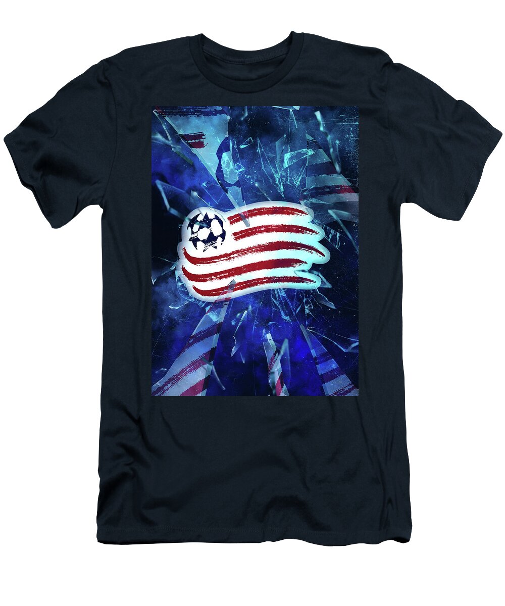 Major League Soccer Broken New England Revolution Leith Huber T-Shirt