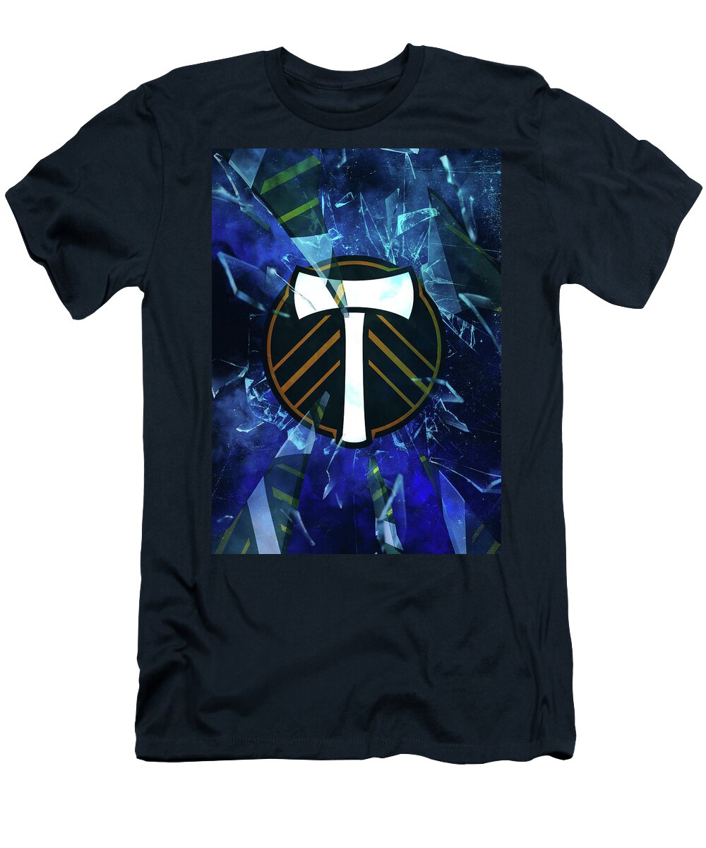 Major League Soccer Broken Portland Timbers Leith Huber T-Shirt