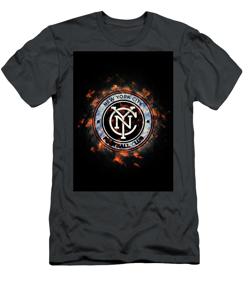 Major League Soccer Fury New York City Fc Leith Huber T-Shirt