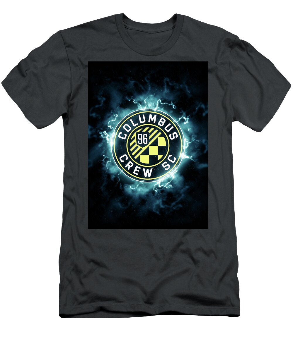 Major League Soccer Lighting Blue Columbus Crew Sc Leith Huber T-Shirt