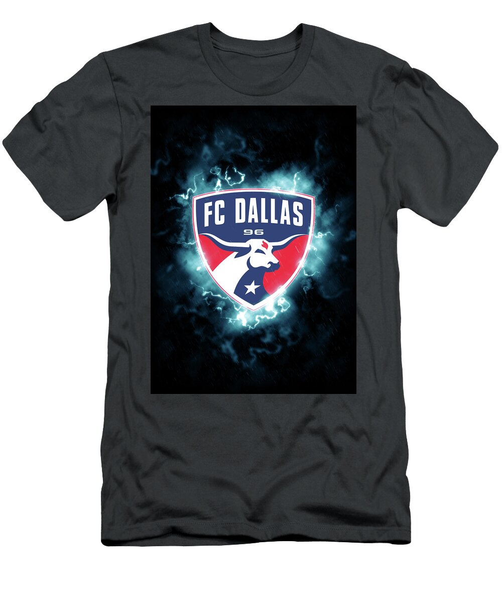 Major League Soccer Lighting Blue Fc Dallas Leith Huber T-Shirt