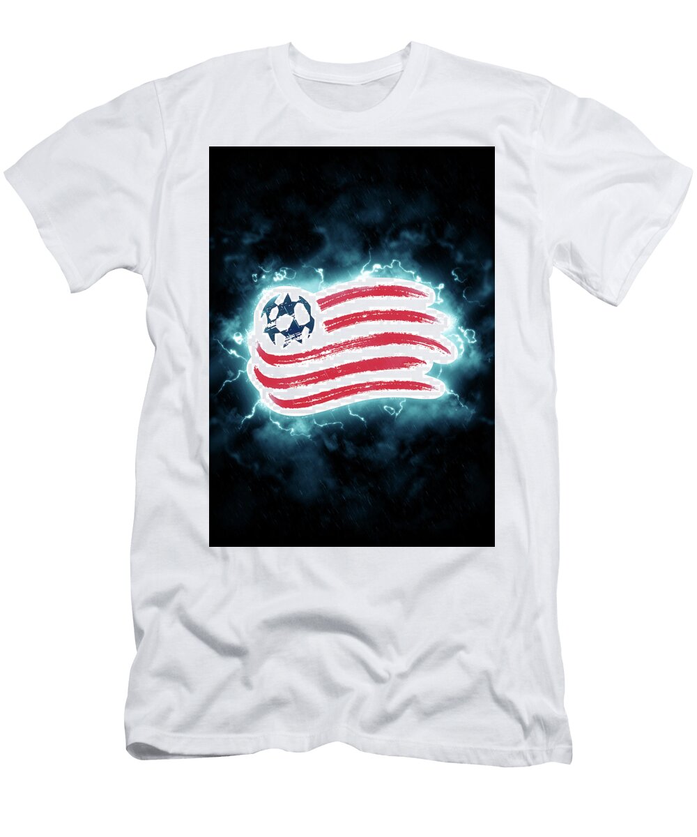 Major League Soccer Lighting Blue New England Revolution Leith Huber T-Shirt