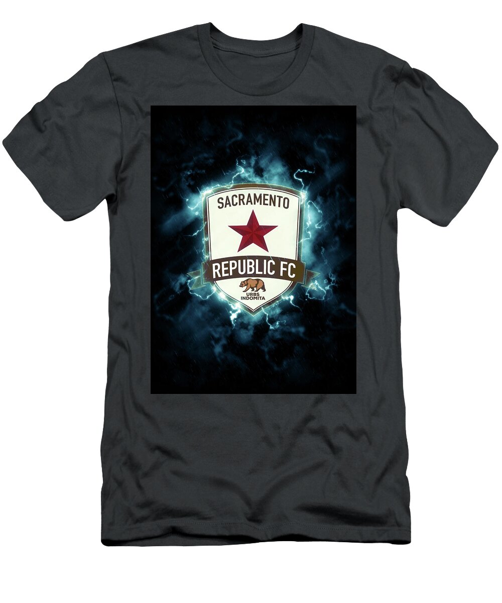 Major League Soccer Lighting Blue Sacramento Republic Leith Huber T-Shirt