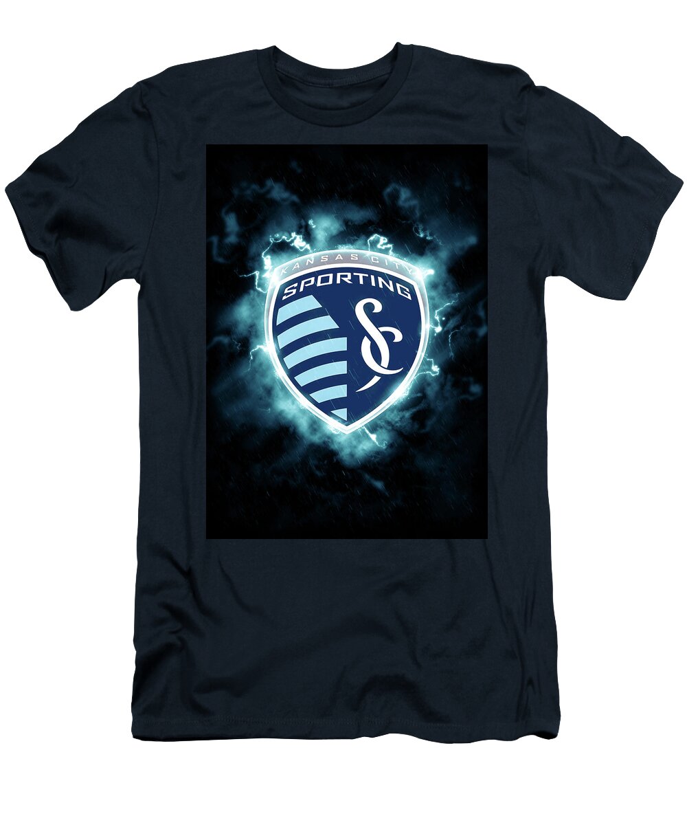 Major League Soccer Lighting Blue Sporting Kansas City Leith Huber T-Shirt