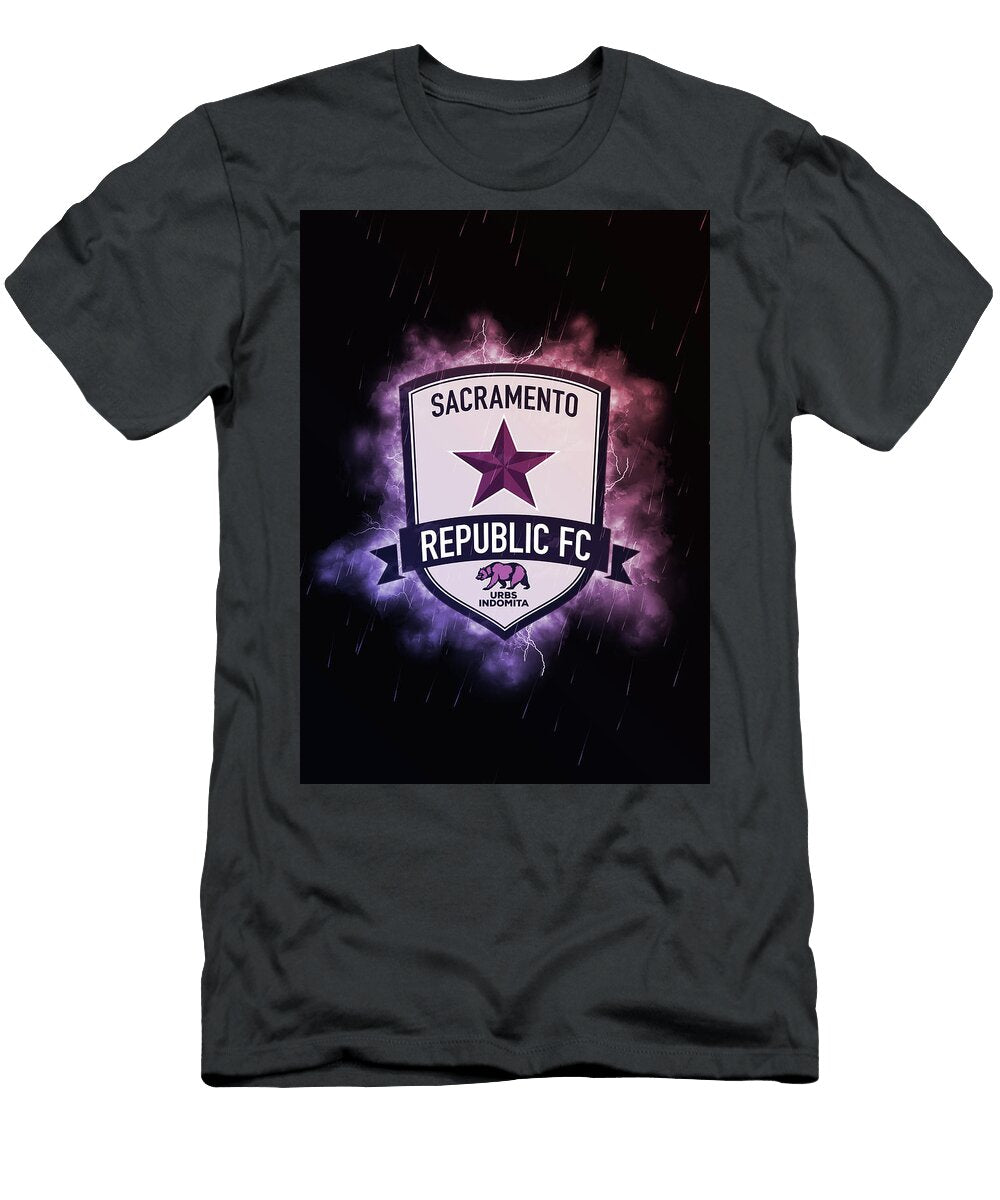 Major League Soccer Lighting Red Sacramento Republic Leith Huber T-Shirt