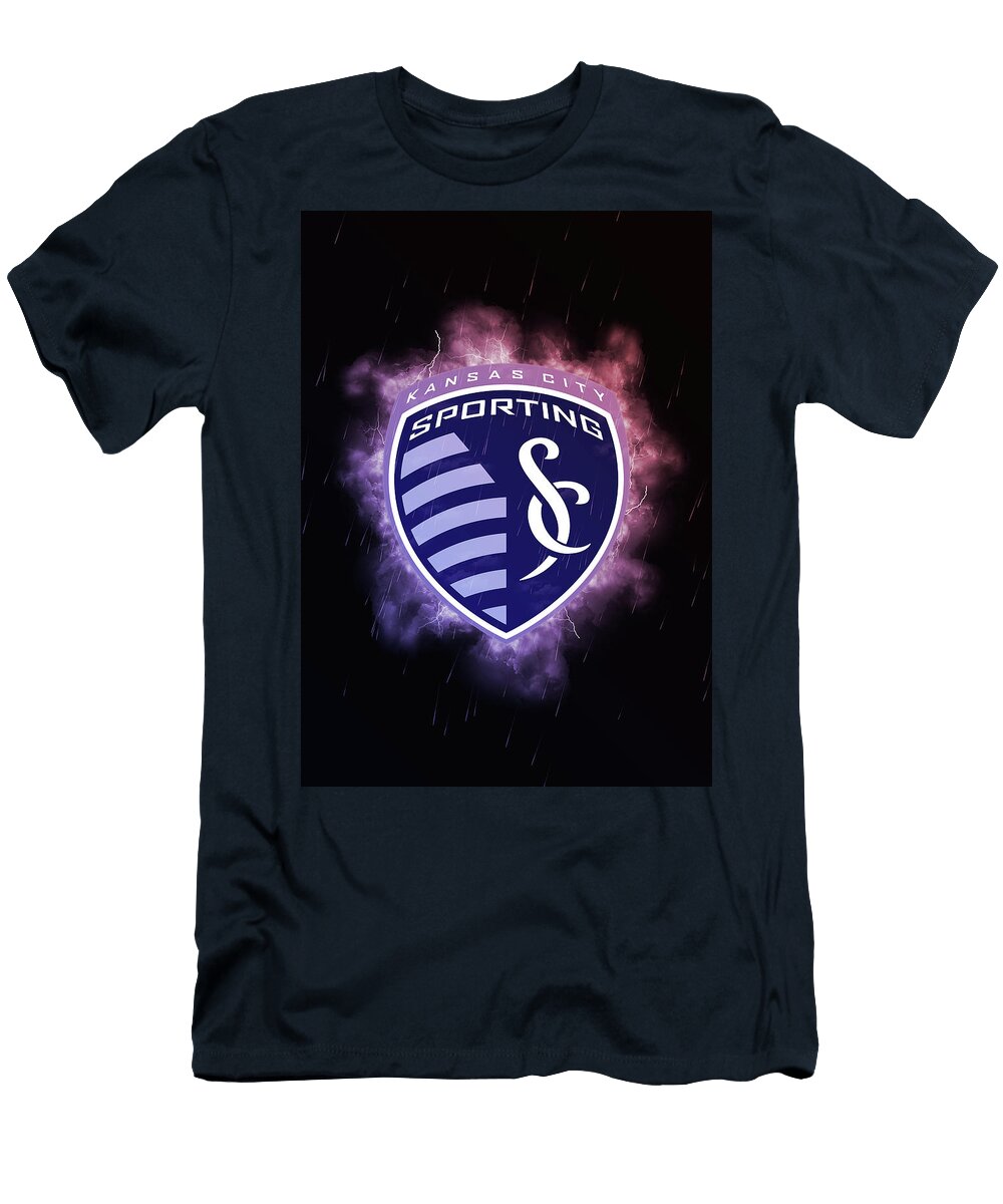 Major League Soccer Lighting Red Sporting Kansas City Leith Huber T-Shirt