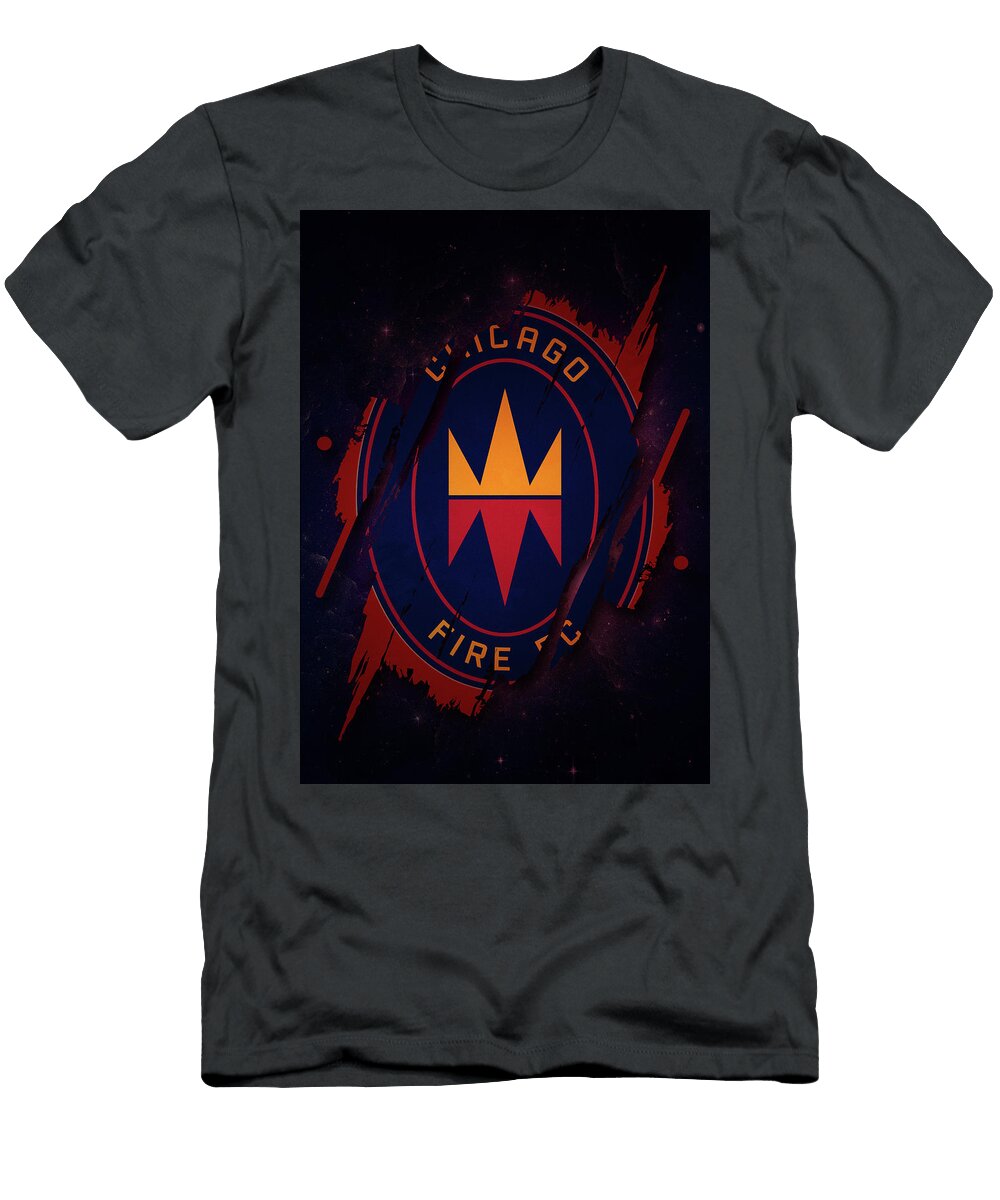 Major League Soccer Red Chicago Fire Fc Leith Huber T-Shirt