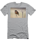 Male Stonechat Perched on a Plant Stem Northumberland UK Ann Steve Toon Natureplcom T-Shirt